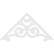 Ekena Millwork Pitch Hurley Architectural Grade PVC Gable Pediment, 48"W x 24"H x 1"P (12/12) GPP048X024X100HUR - alternate 5